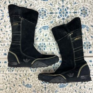 Vintage Adidas Black Opium Torsion Boots Suede Boots Streetwear